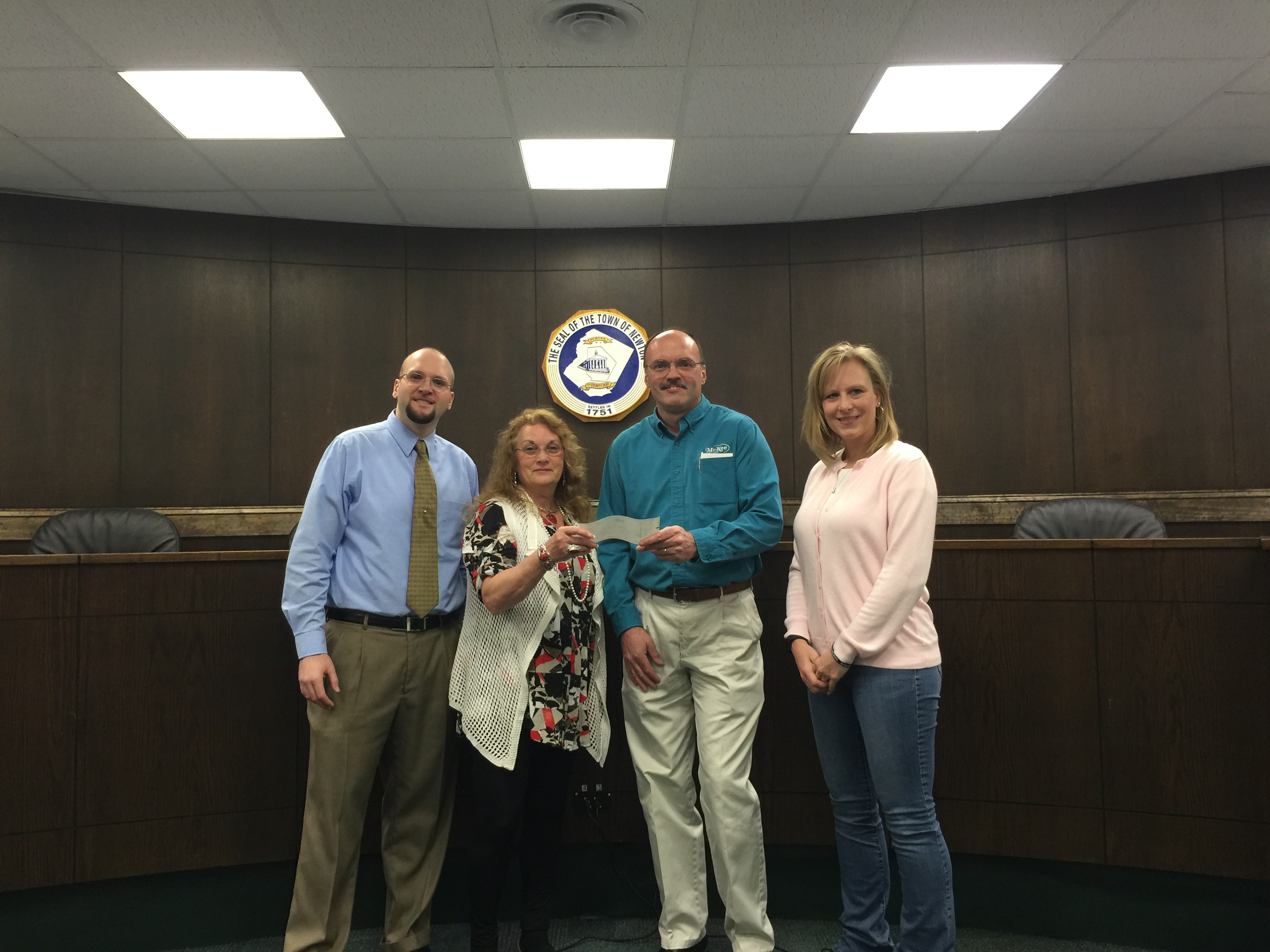 McKee Food Corportation Check Presentation